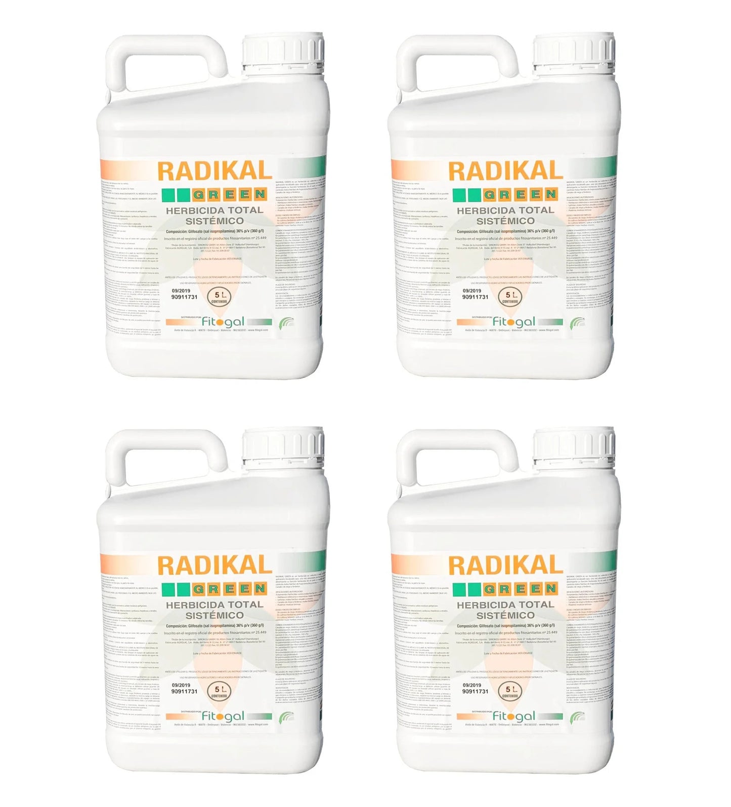 Herbicide Radikal 4X5L désherbant glyphosate professionnel